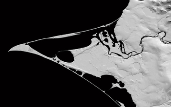 A Digital Elevation Model of Point Hope Alaska.